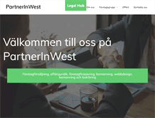 Tablet Screenshot of partnerinwest.se